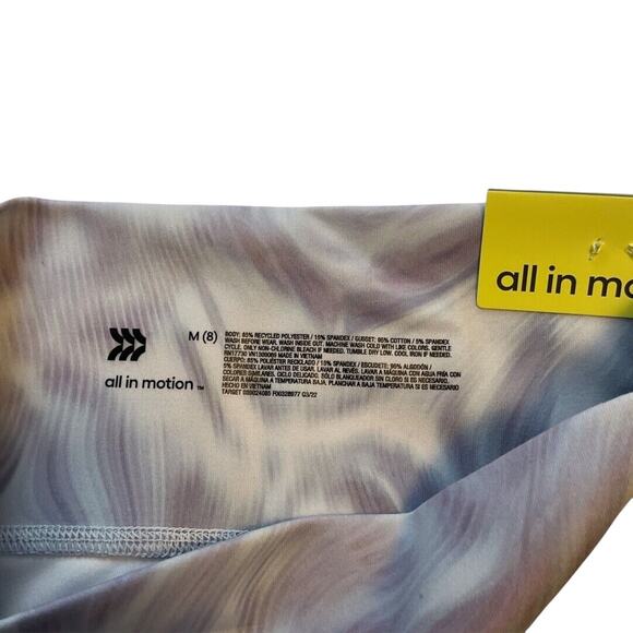 All in Motion PowerSoft Marble Swirl High Rise Leggings Women’s M (8)Gray Purple - Picture 2 of 8